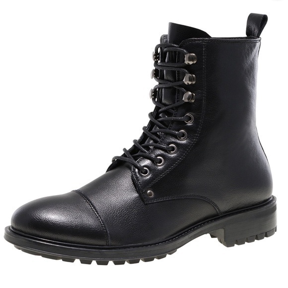 J75 by Jump Cylinder Black Cap Toe Motorcycle Boot size 10 men leather EUC
